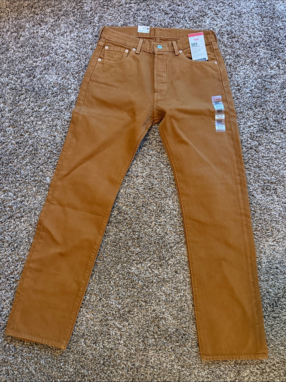 Levi's Men’s Straight Jeans in Caramel Brown